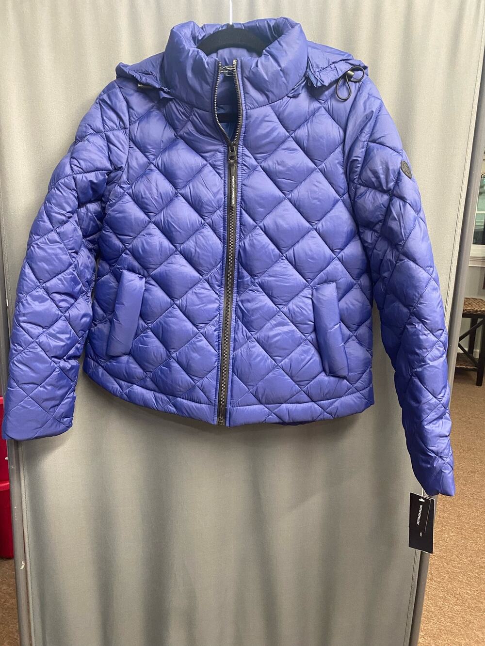 French Connection Women's Size S Blue Quilted Puffer Jacket, NWT (c4)